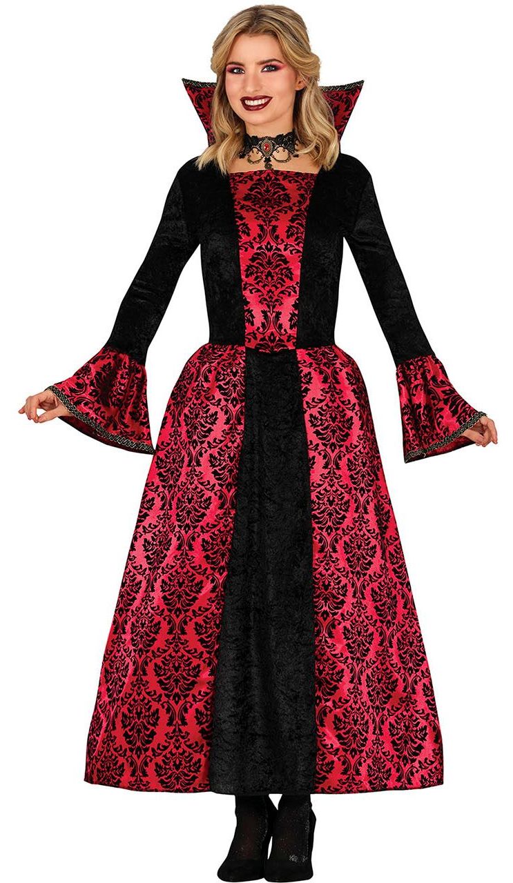 Halloween rode vampier jurk dames