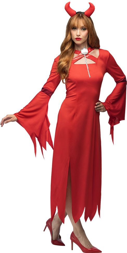 Halloween Rood Duivelse Jurk Dames