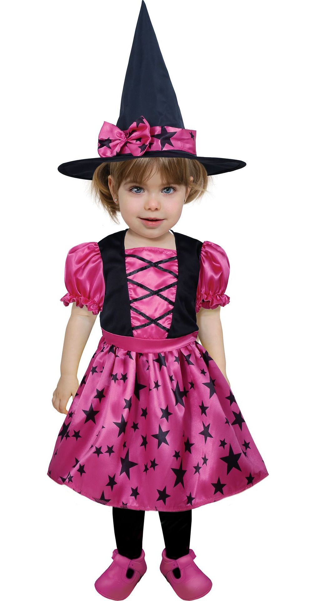 Halloween roze sterren heks jurkje baby