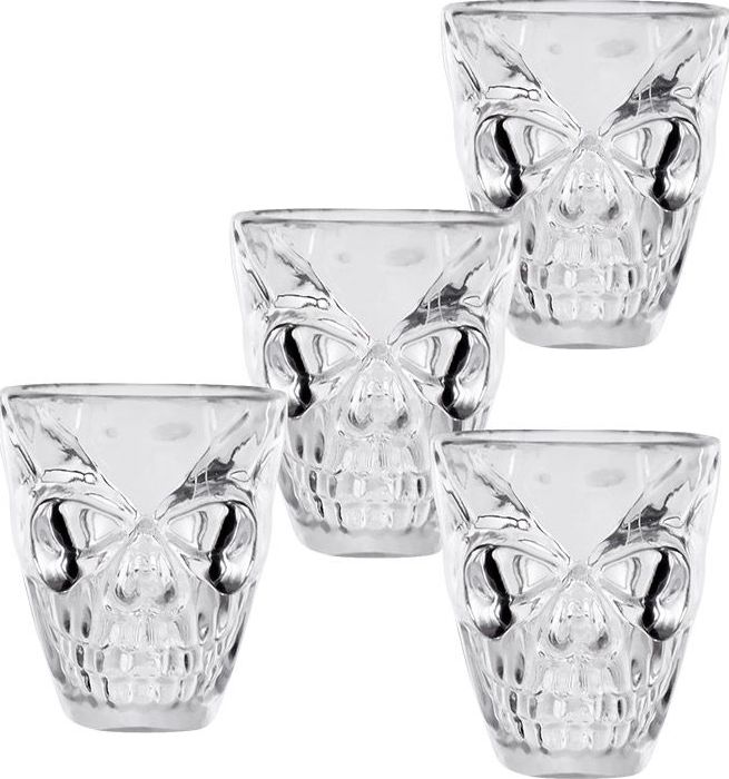 Halloween shotglaasjes met schedels