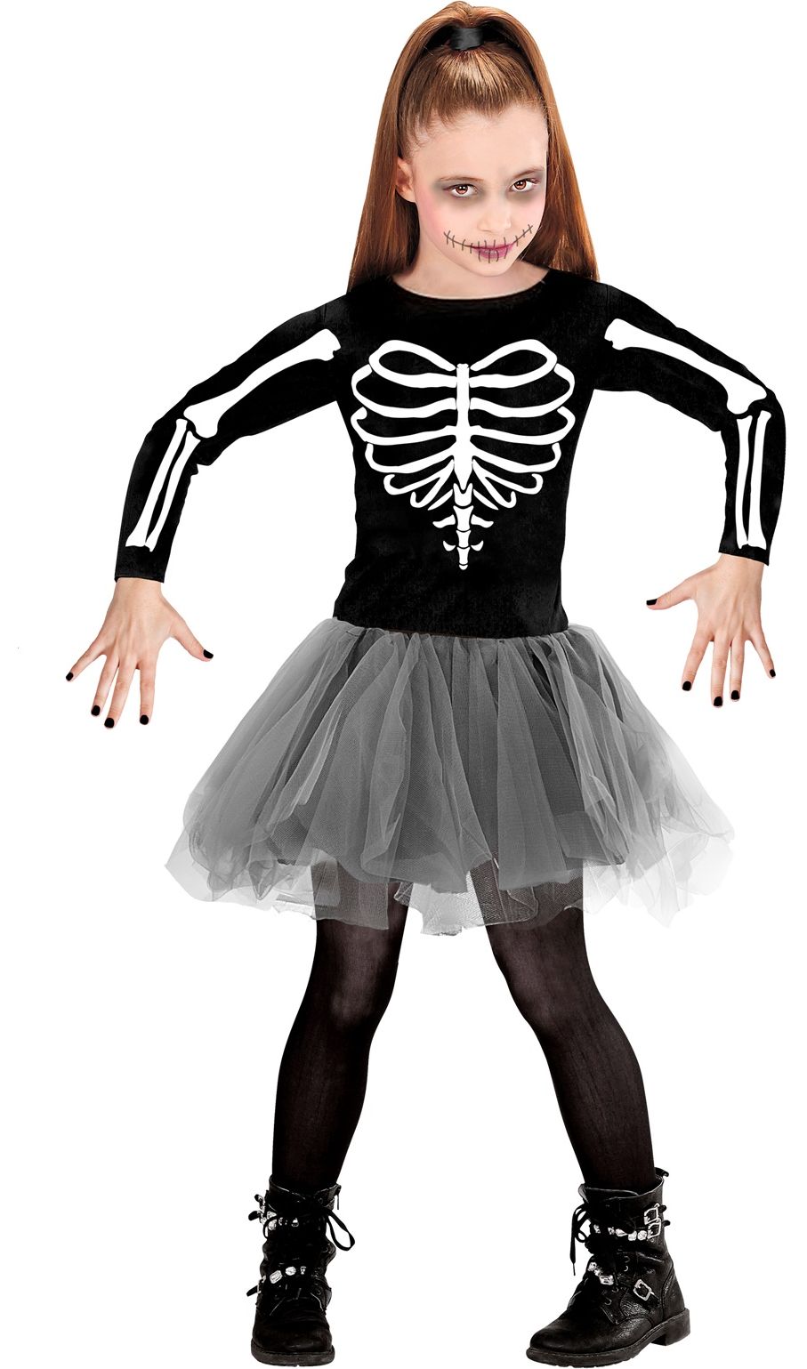 Halloween skelet ballerina jurkje kind