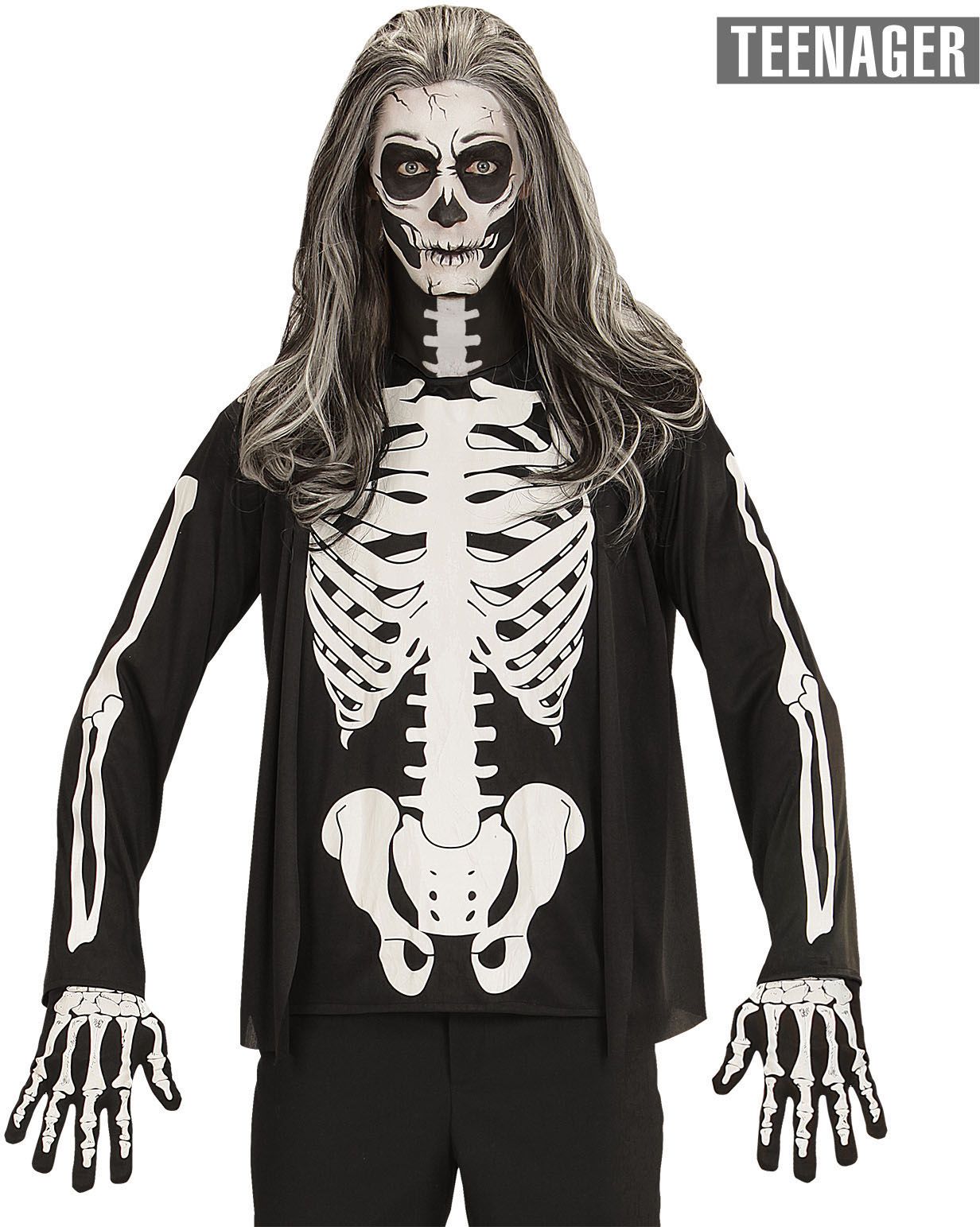 Halloween skelet shirt kind 164