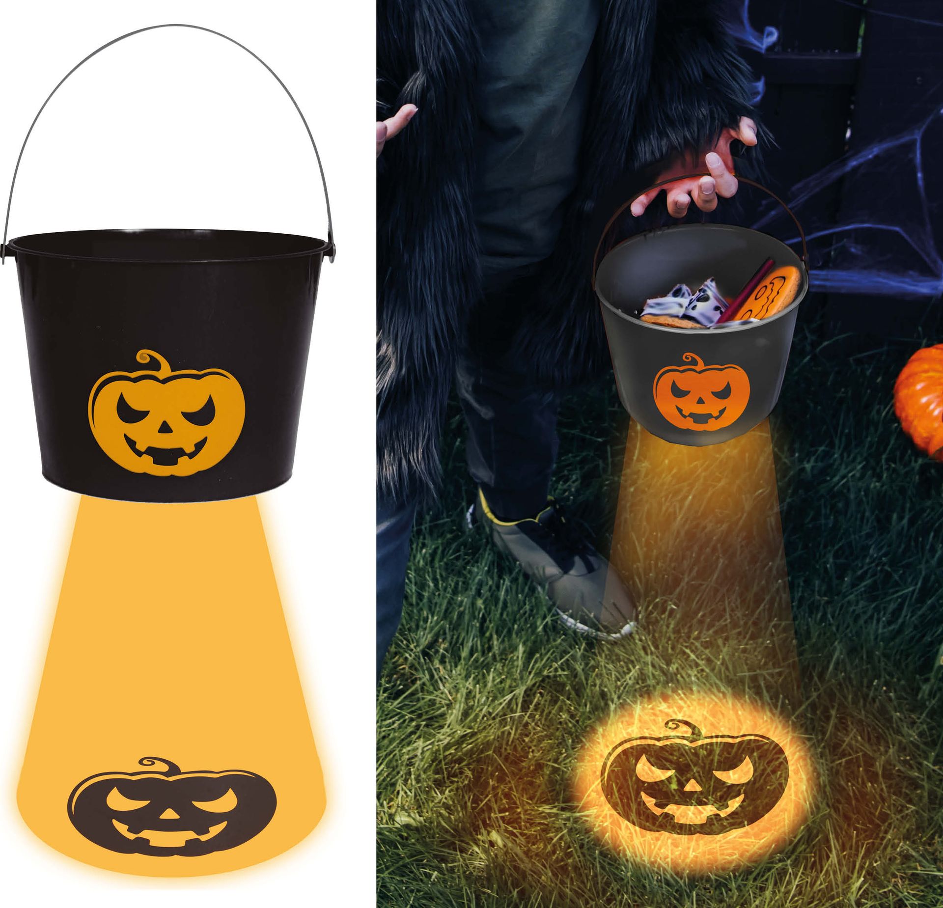 Halloween Snoepemmer met Licht