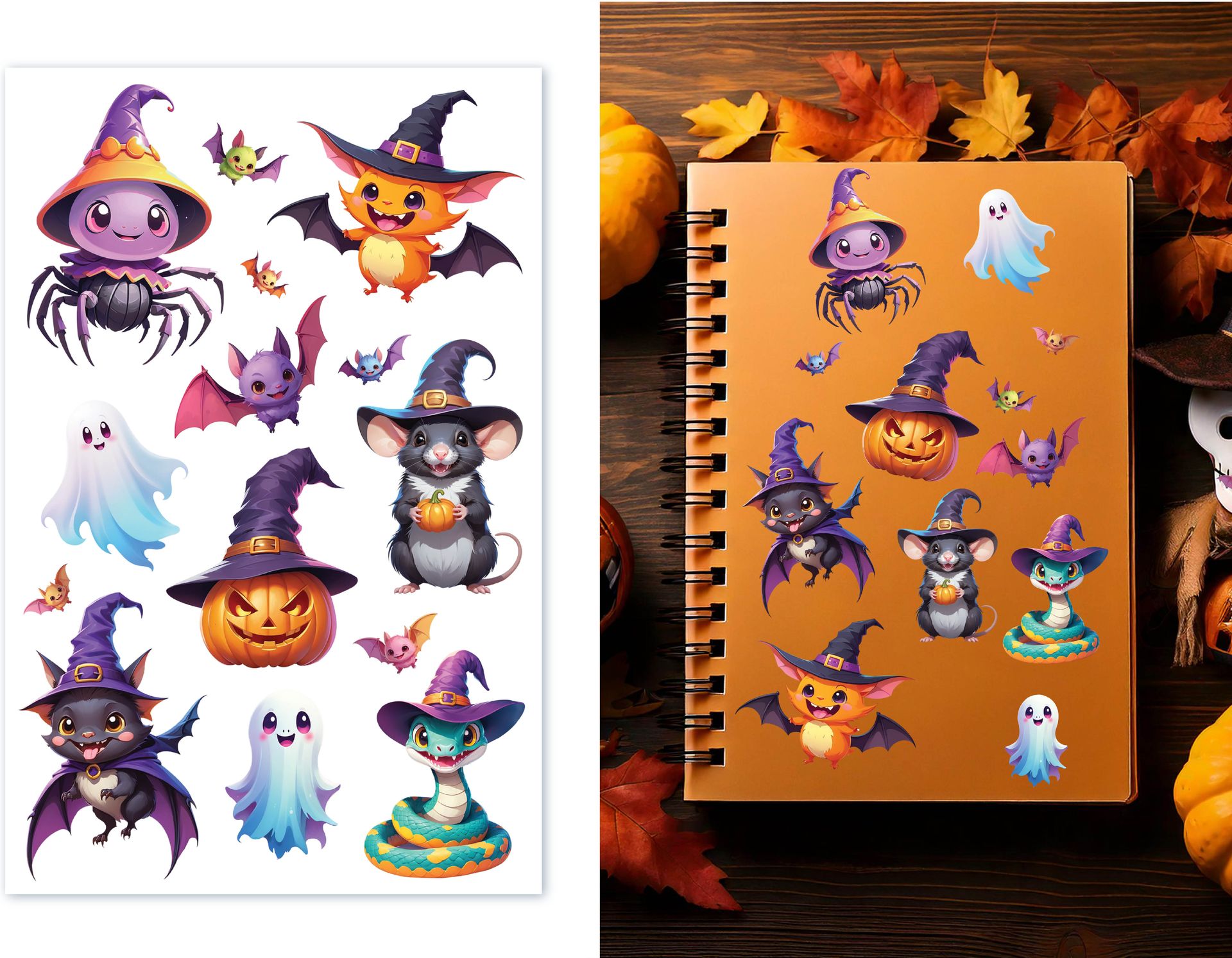 Halloween Stickervel Klassiek