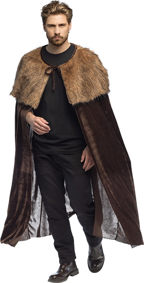 Halloween Vampier Cape Bruin Volwassenen