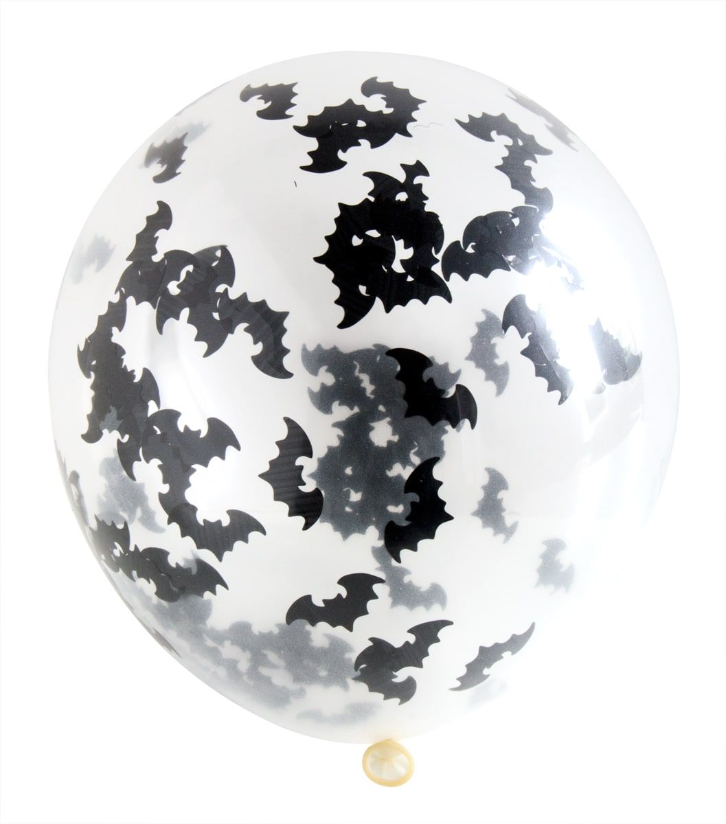 Halloween vleermuis confetti ballonnen 4 stuks