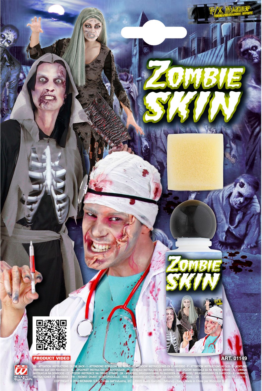 Halloween zombie make up set