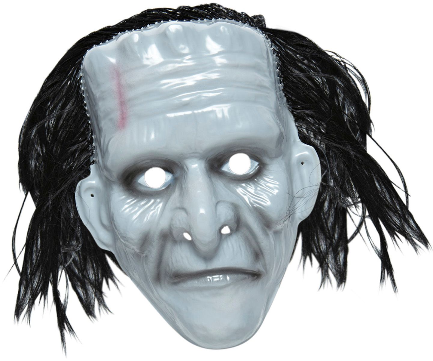 Halloween zombie masker met haar