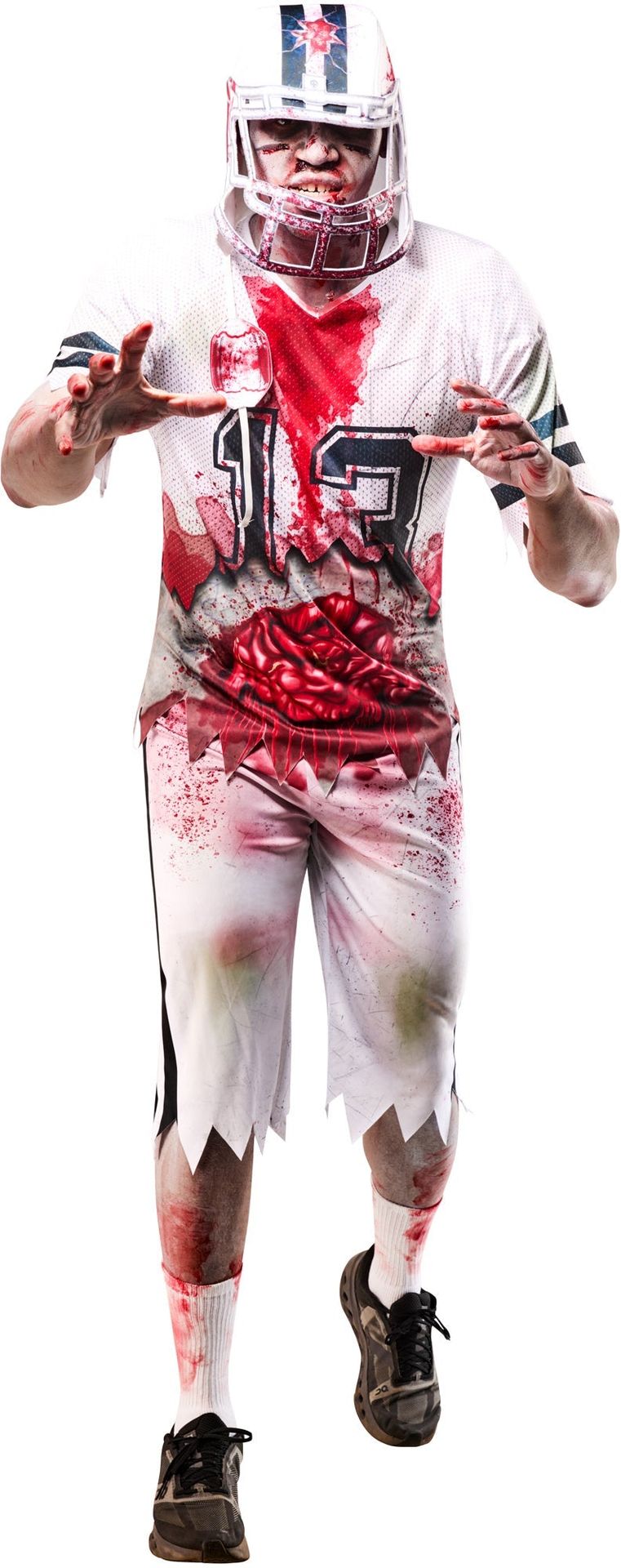 Halloween Zombie Rugby Kostuum Heren