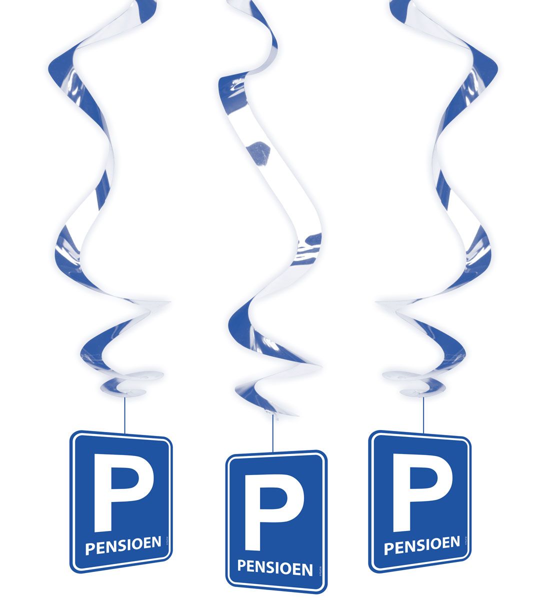 Hangdecoratie Pensioen Parkeerbord Blauw