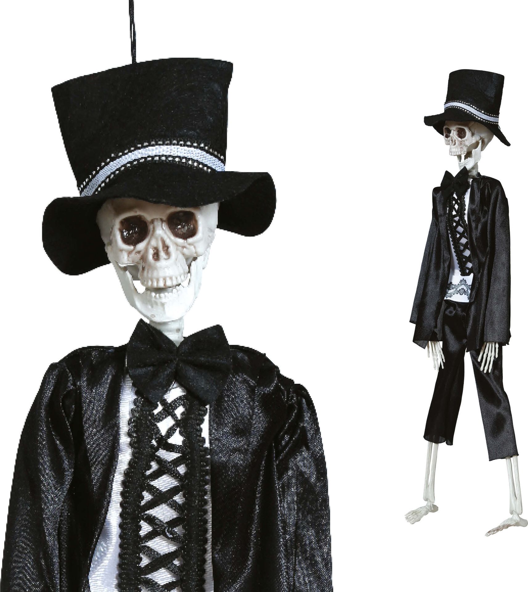 Hangdecoratie skelet bruidegom 40 cm halloween