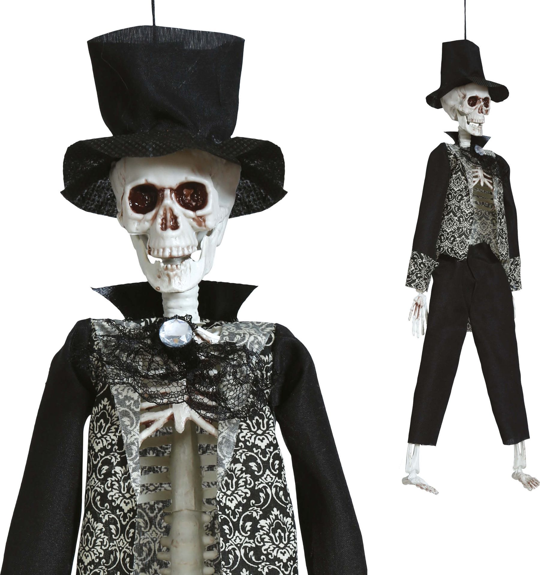 Hangdecoratie skelet grootvader 45 cm halloween