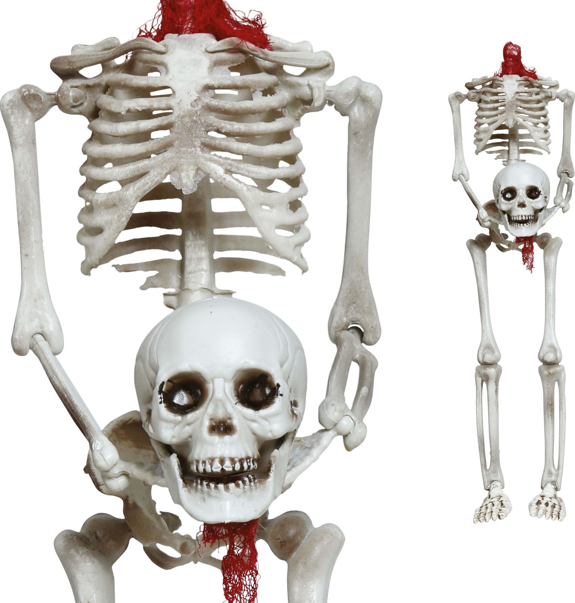 Hangdecoratie skelet onthoofd 37 cm halloween