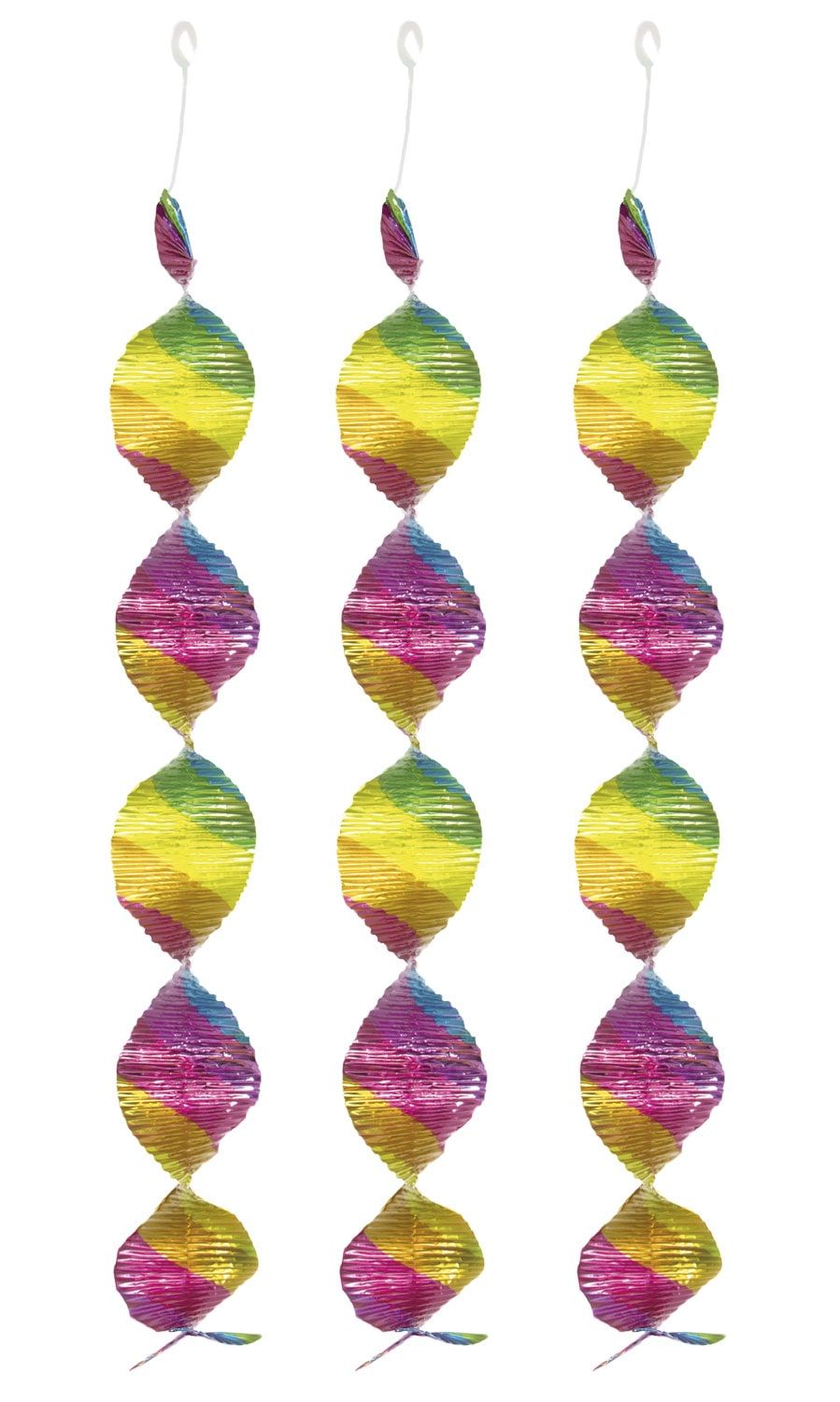 Hangdecoratie spiraalvorm regenboog