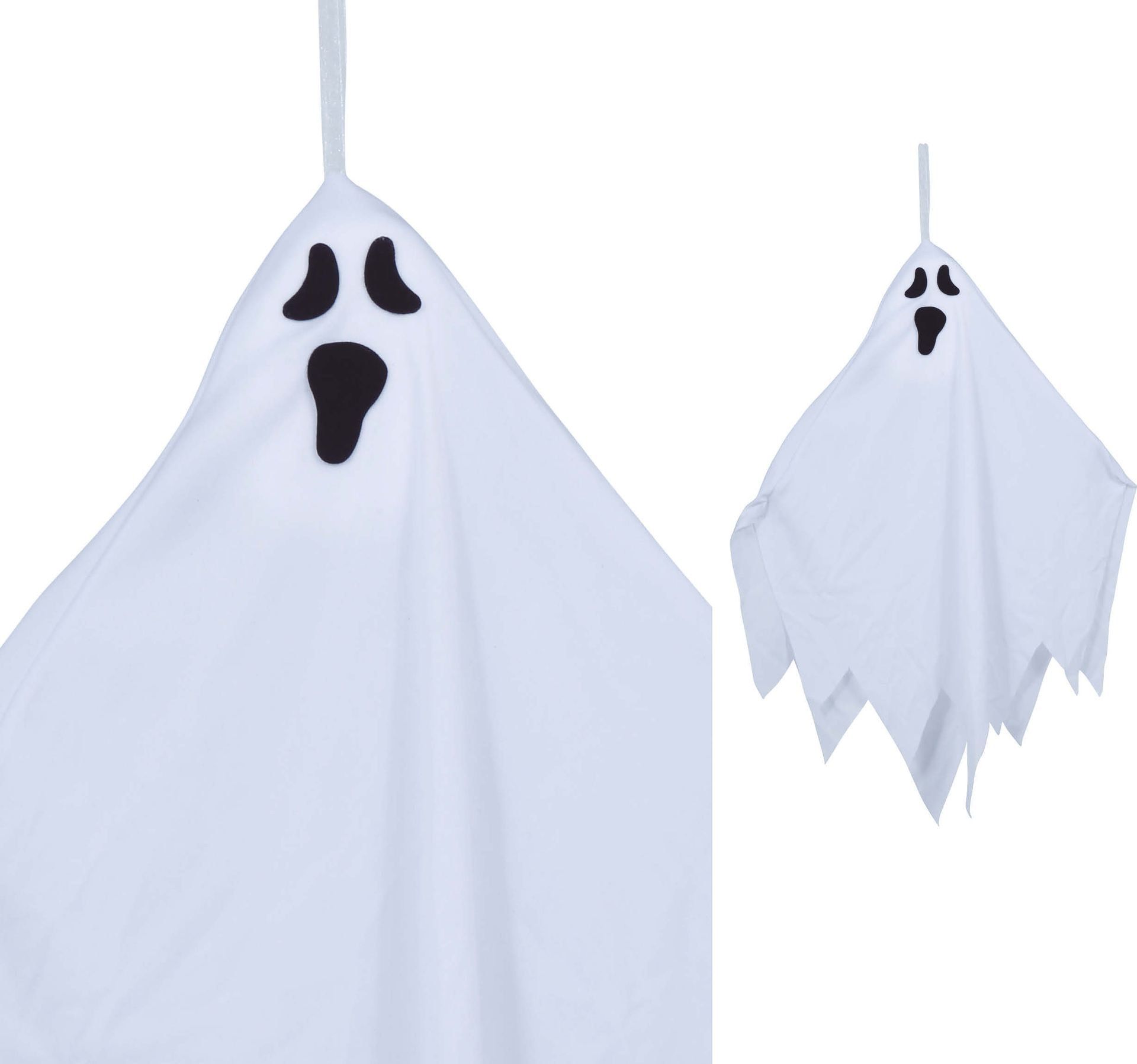 Hangdecoratie spook met licht halloween 120 cm