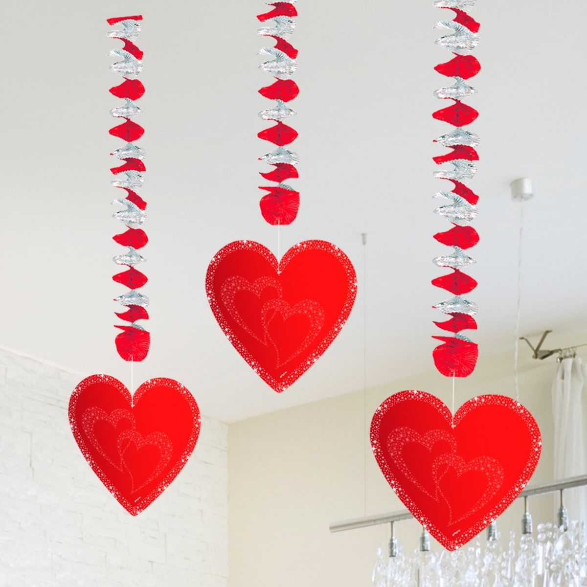 Hangdecoratie valentijnsdag harten