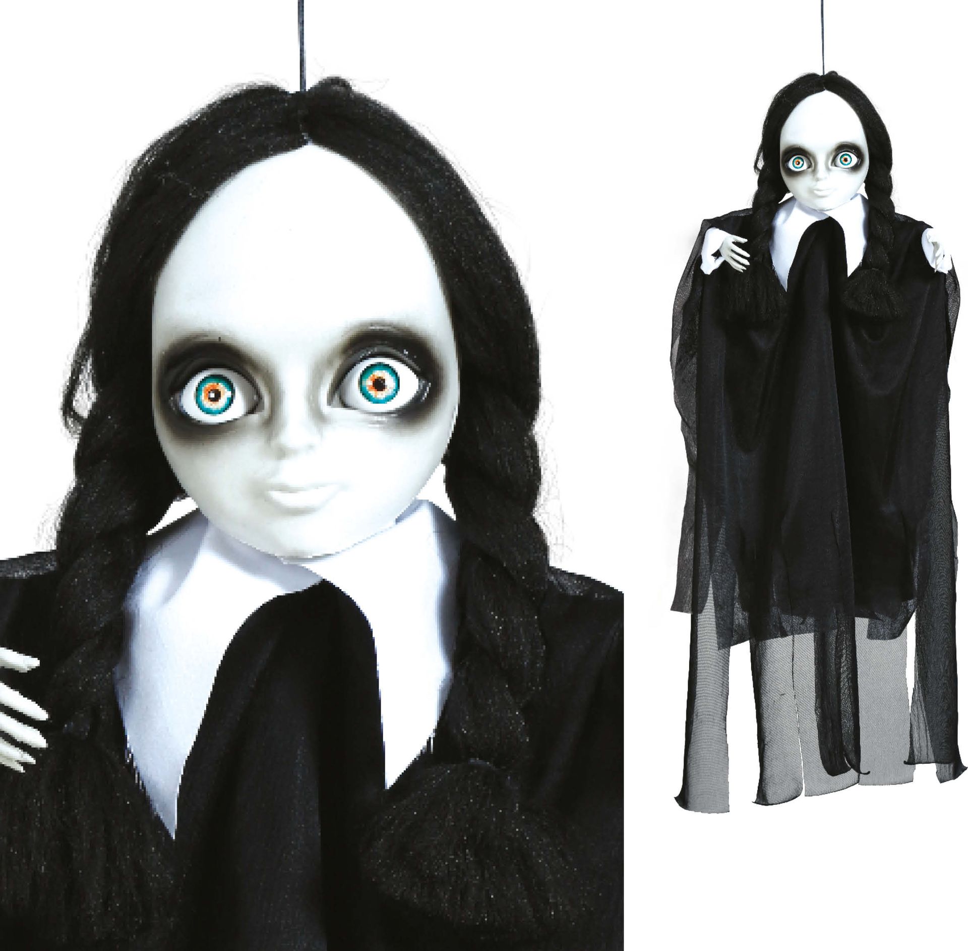 Hangdecoratie Wednesday Adams 40cm Halloween