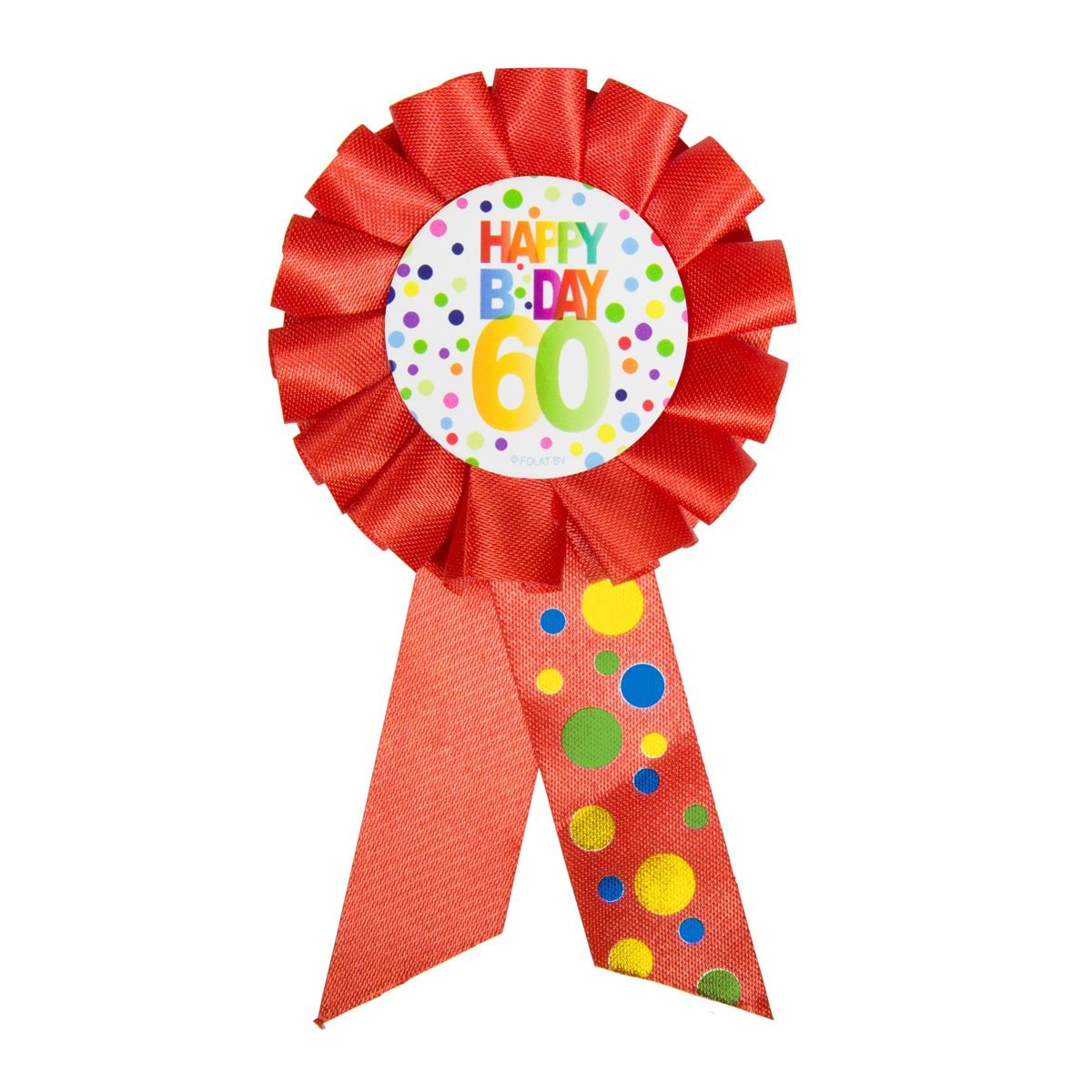Happy Birthday Stippen Rozet 60 Jaar
