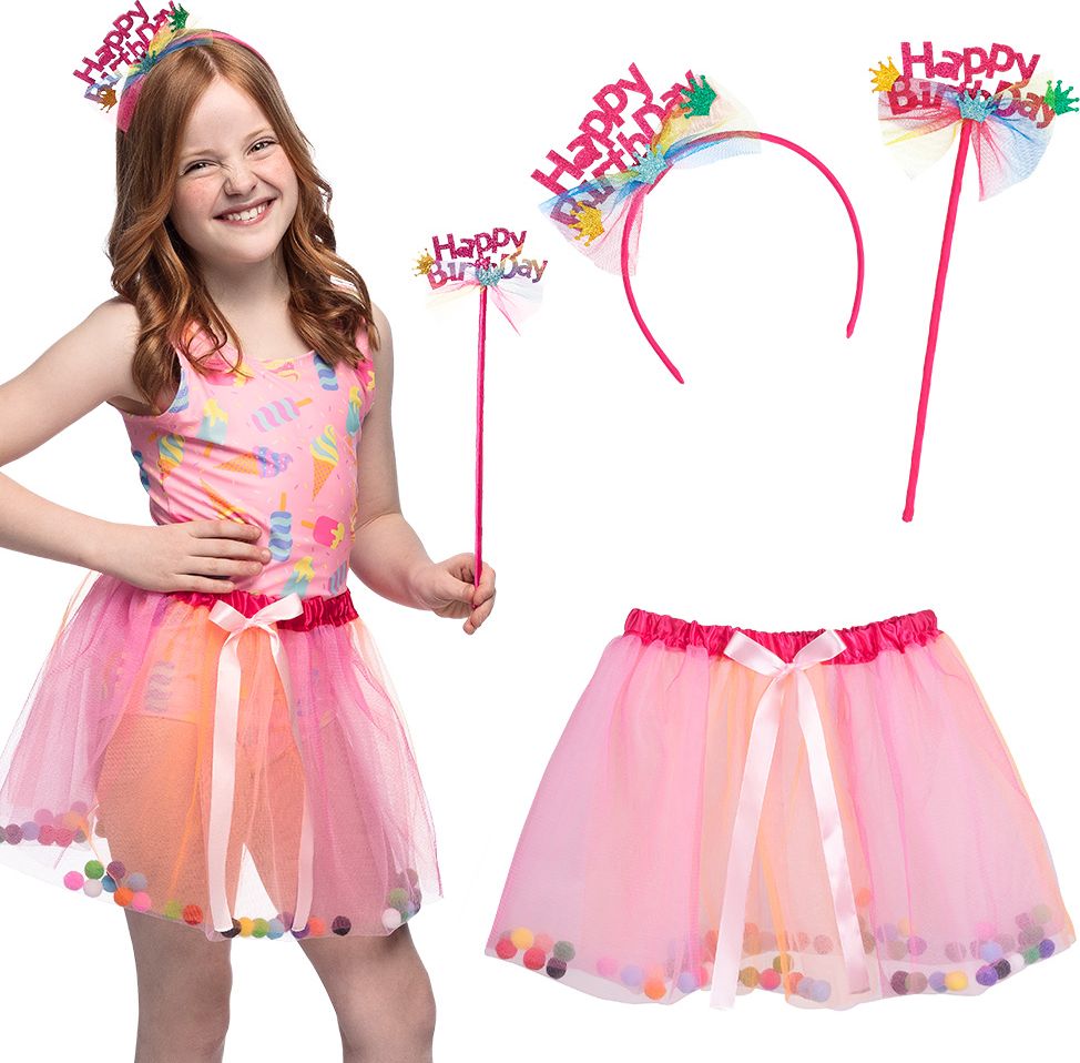 Happy Birthday Verjaardag Accessoireset 3-delig