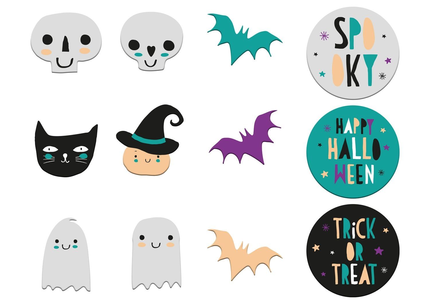 Happy Halloween raamstickers