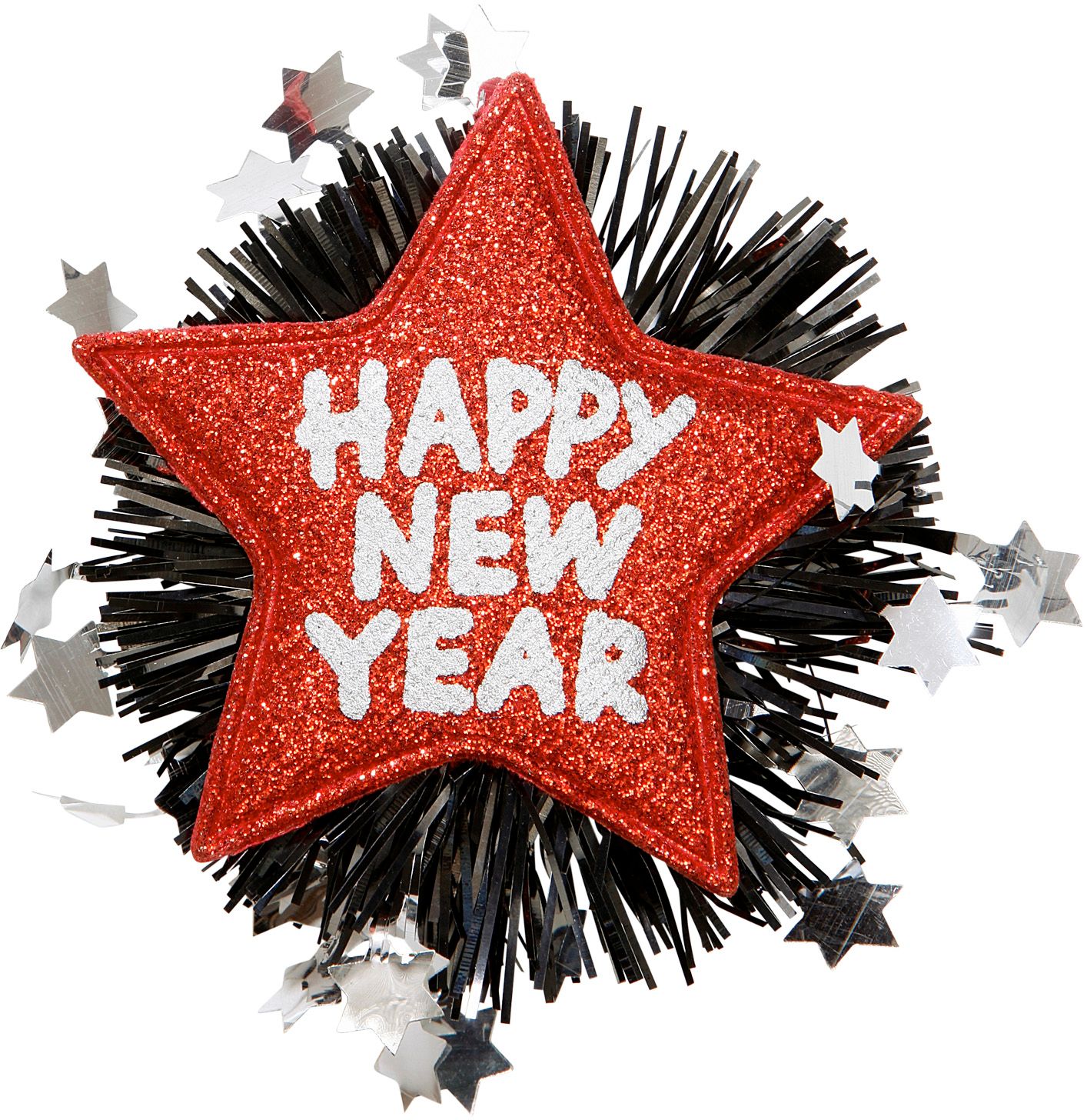 Happy New Year broche rood