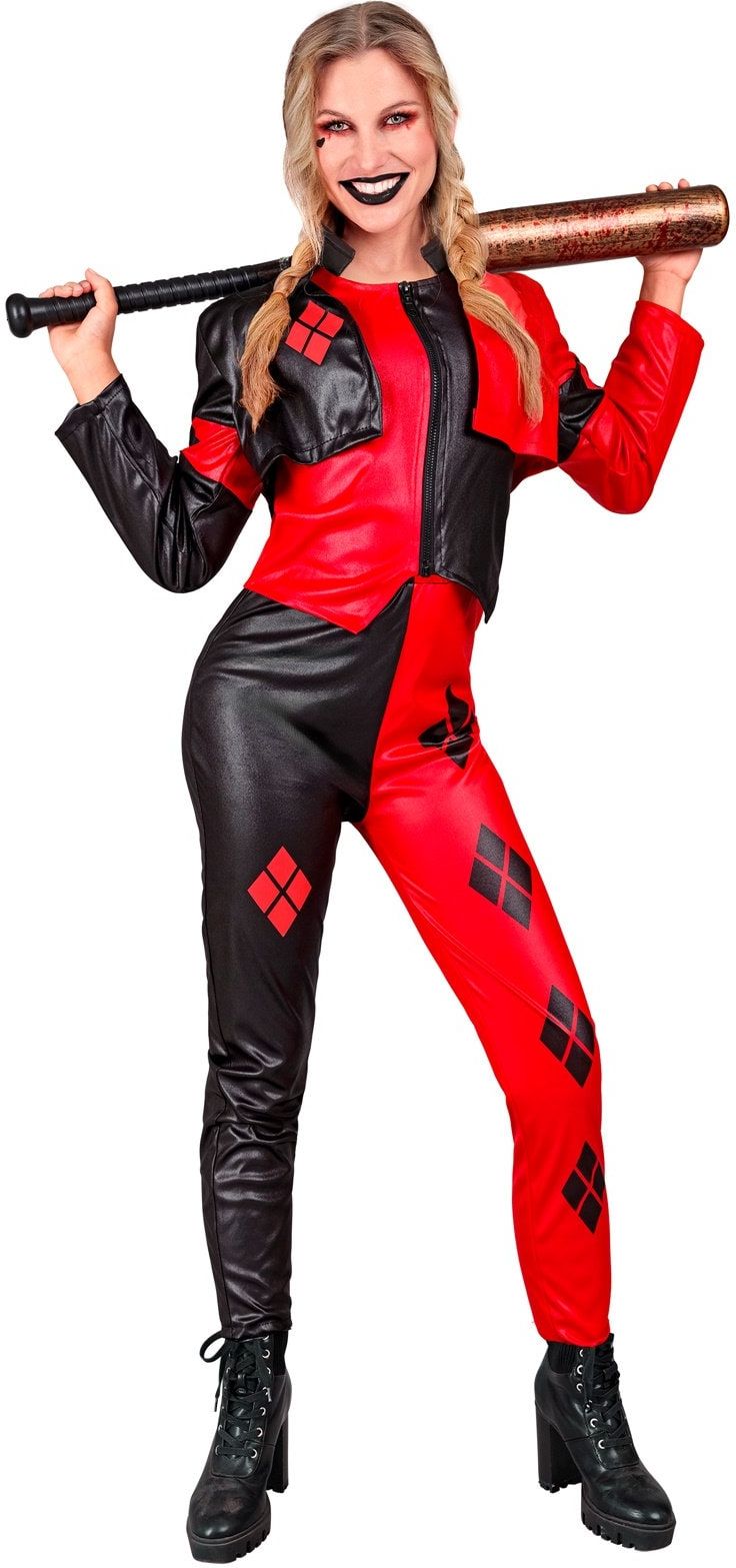 Harlekijn Horror Clown Pak Rood Dames