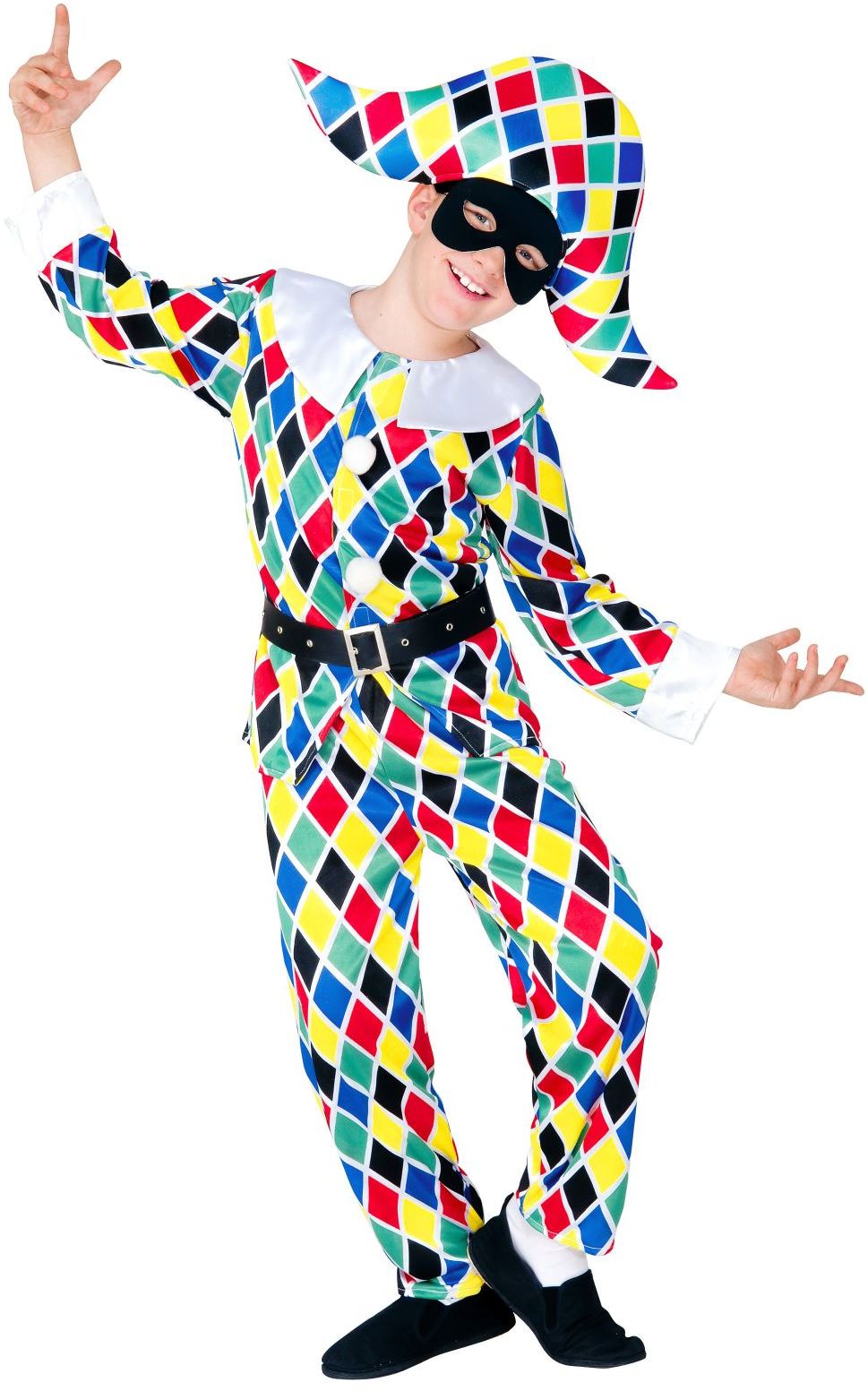 Harlekijn kostuum kind