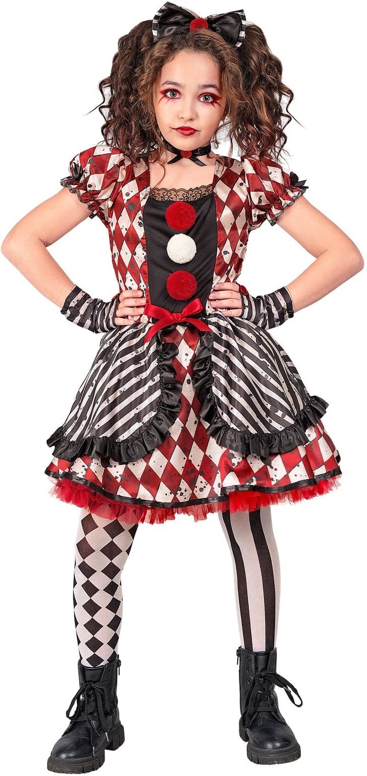 Harley Quinn Griezelige Outfit Meisjes