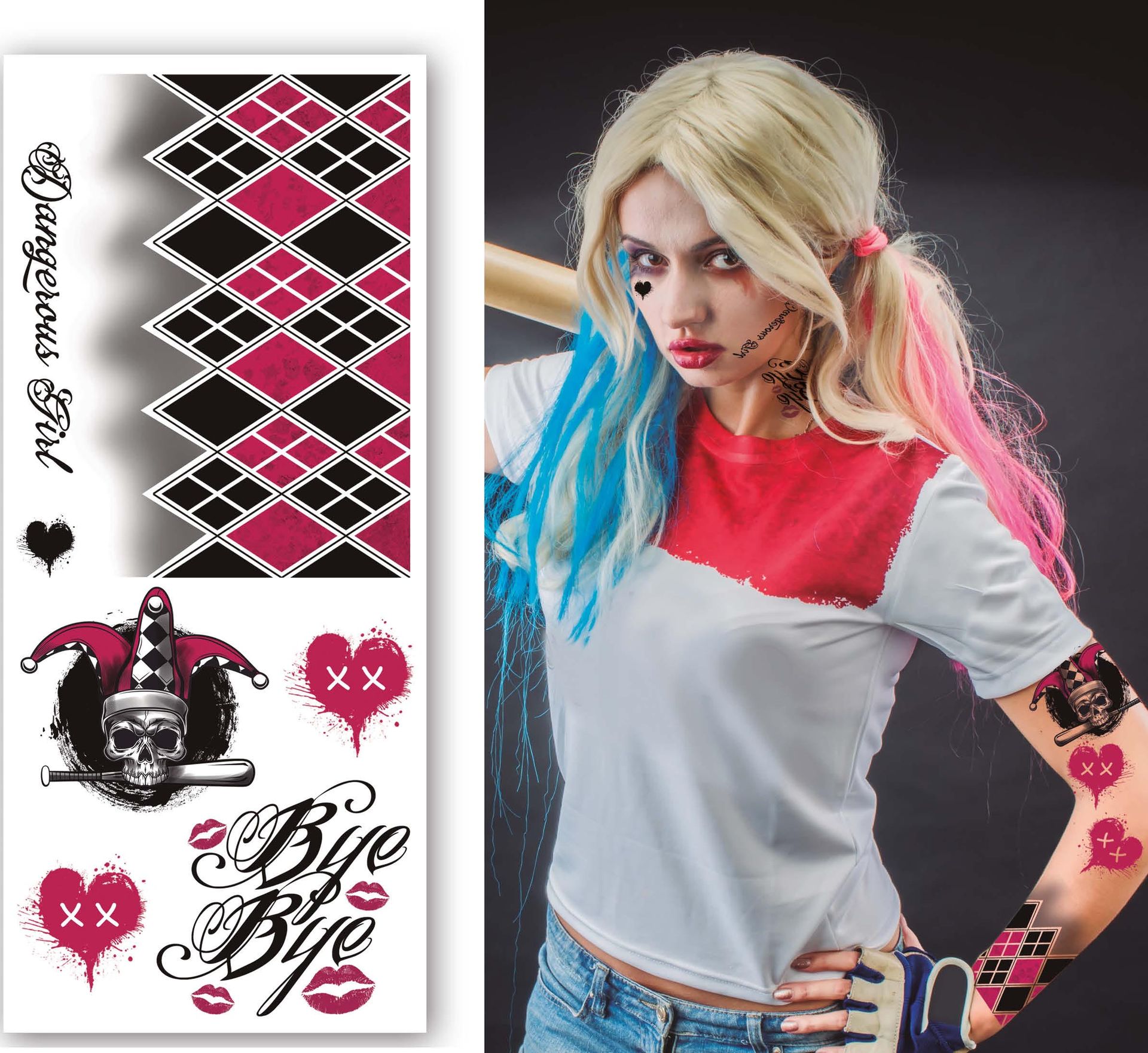 Harley Quinn rebel tattoos