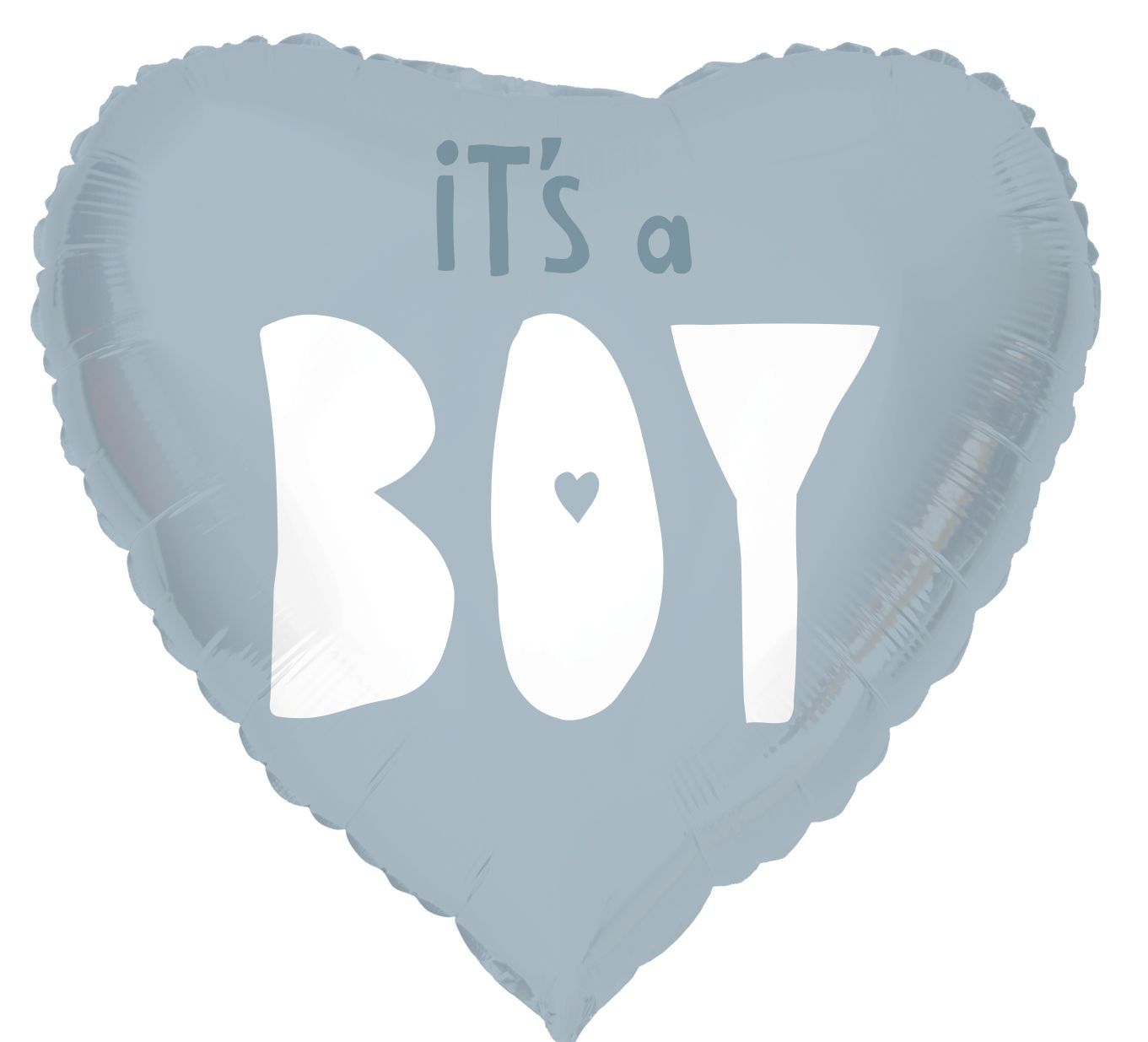 Hartvormig It's a boy blauw folieballon