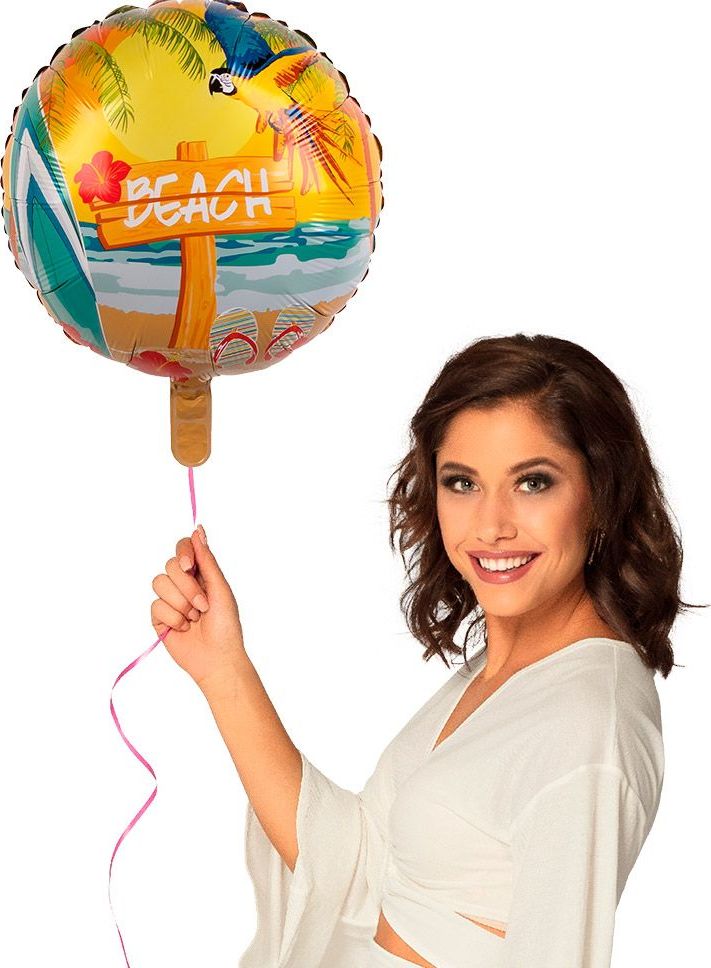 Hawaii beach thema folieballon dubbelzijdig