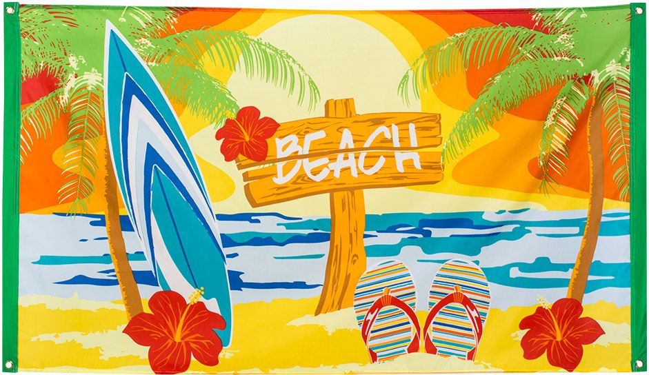 Hawaii beach thema vlag