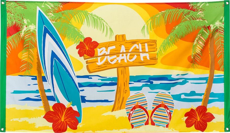 Hawaii beach thema vlag