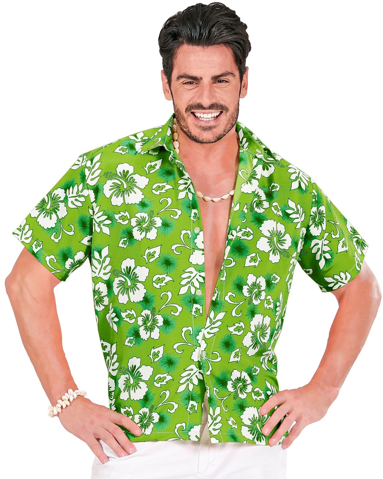 Hawaii blouse groen