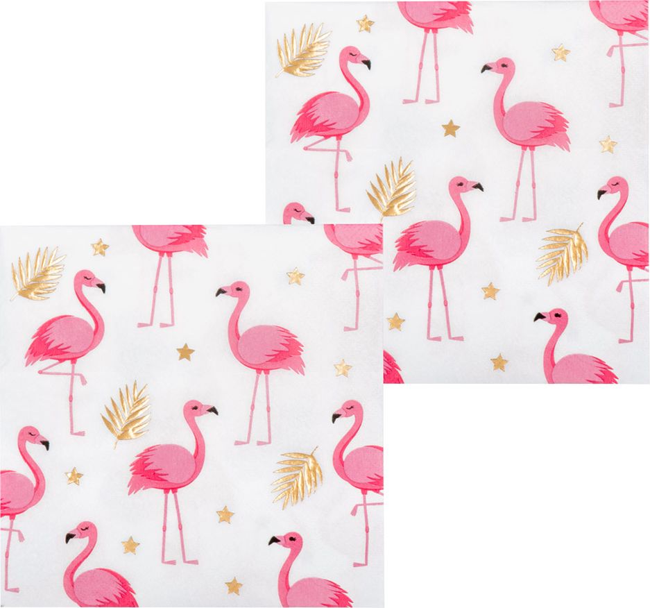 Hawaii flamingo thema servetten 12x