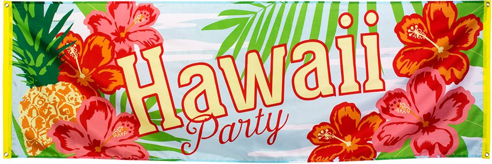 Hawaii thema banner party