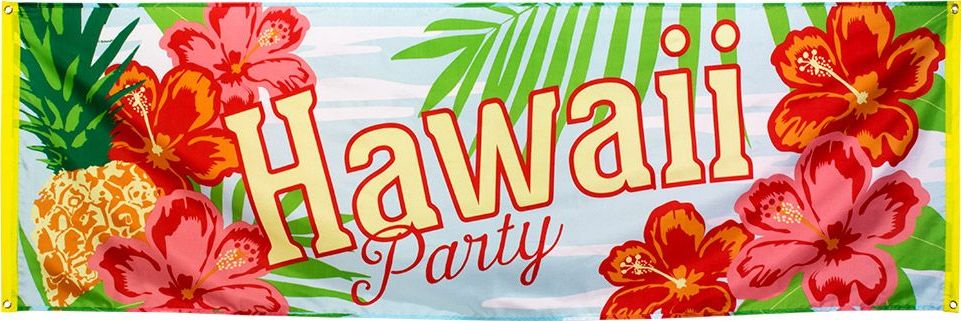 Hawaii thema banner party