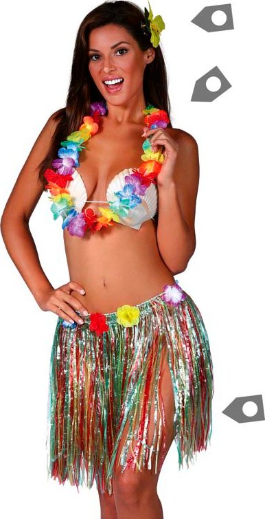 Hawaii thema set kleurig