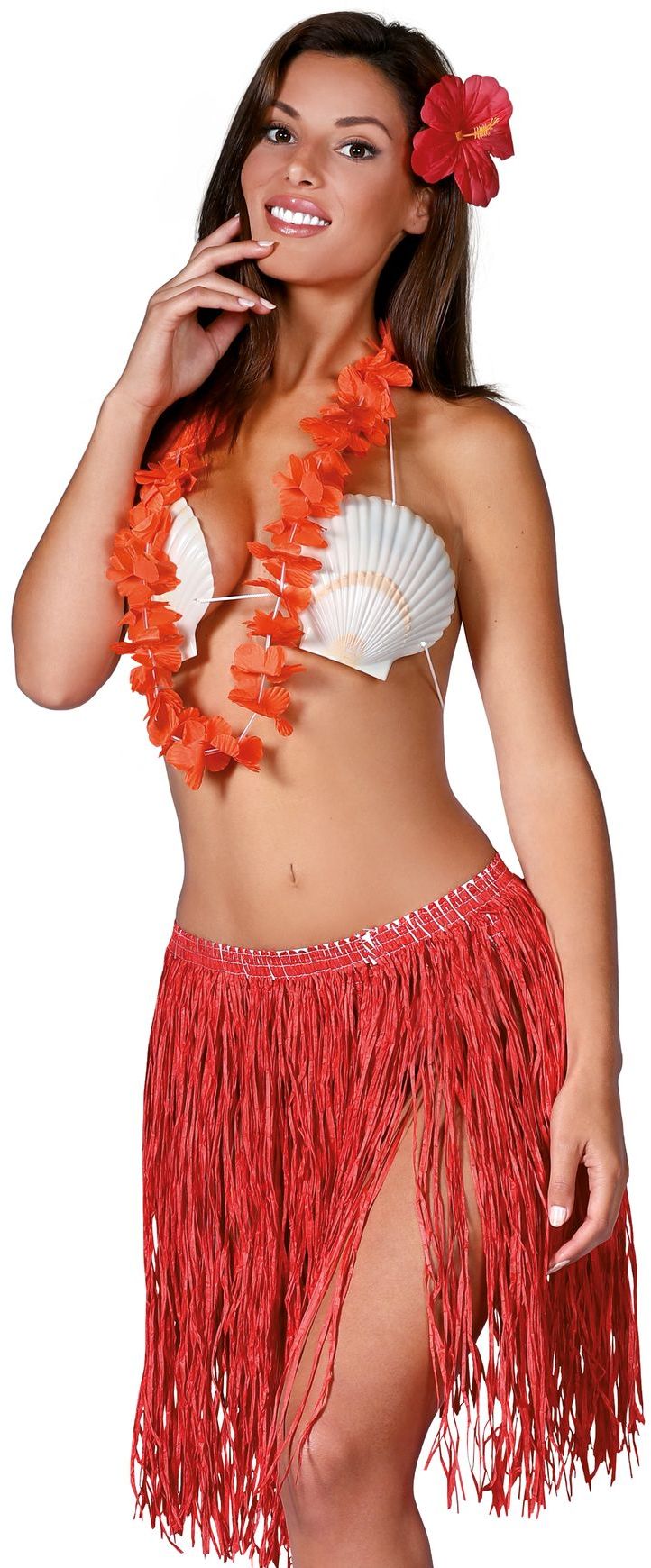 Hawaii thema set rood