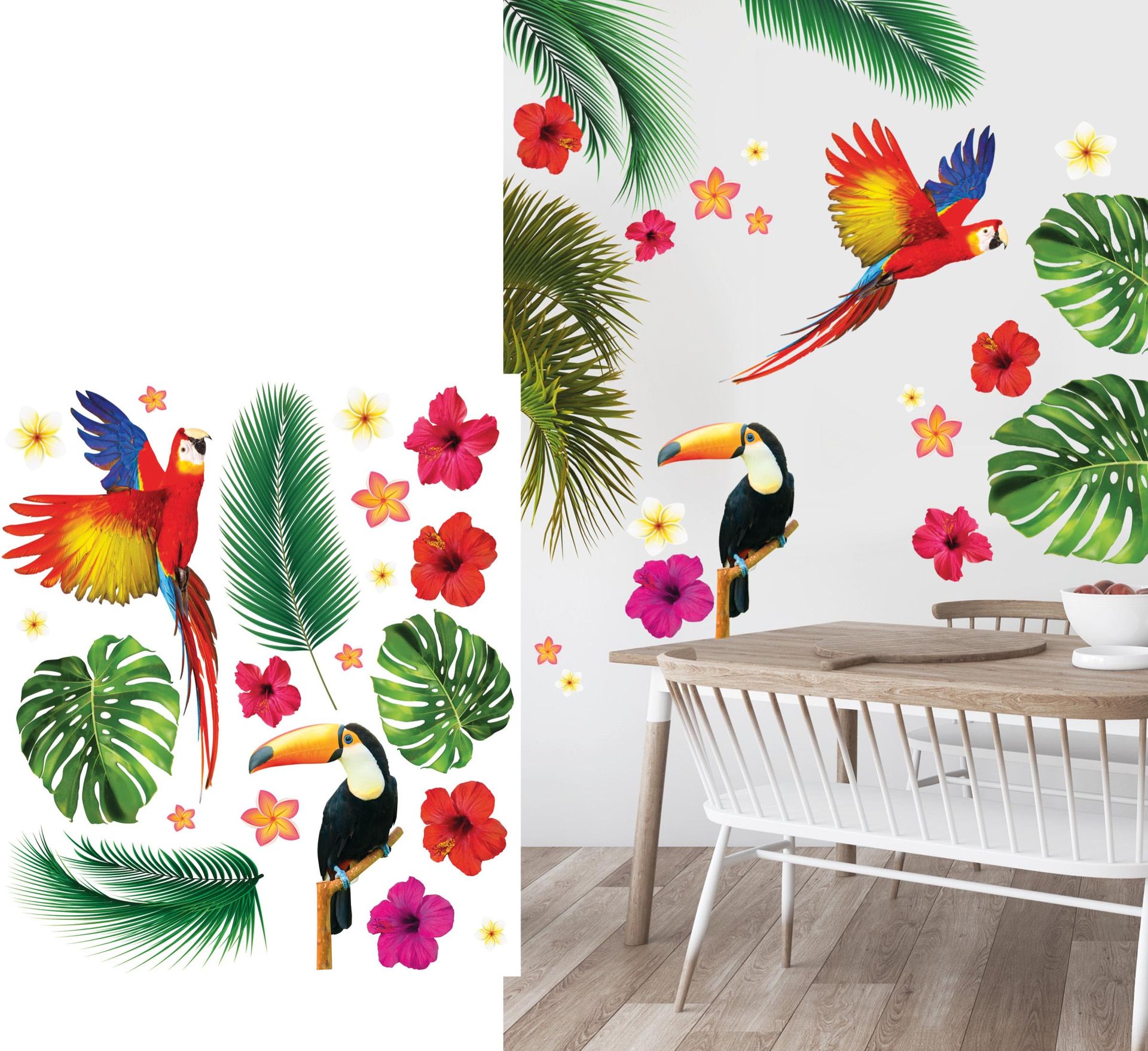 Hawaii Tropical Muursticker