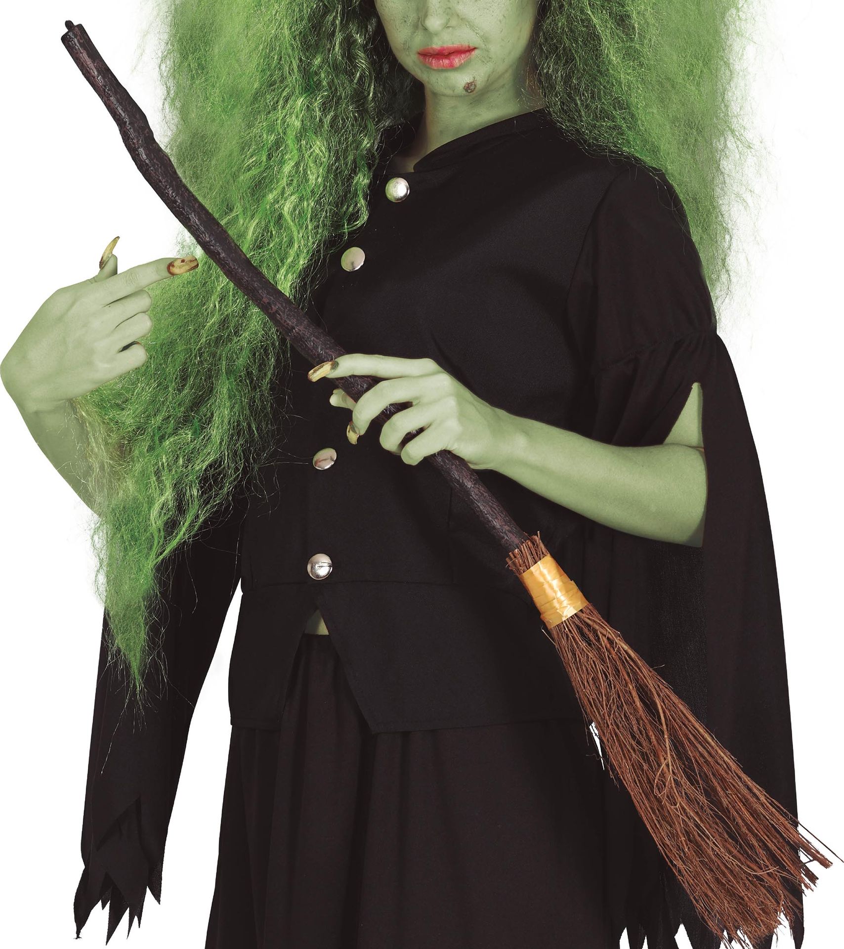 Heksenbezem 90 cm halloween