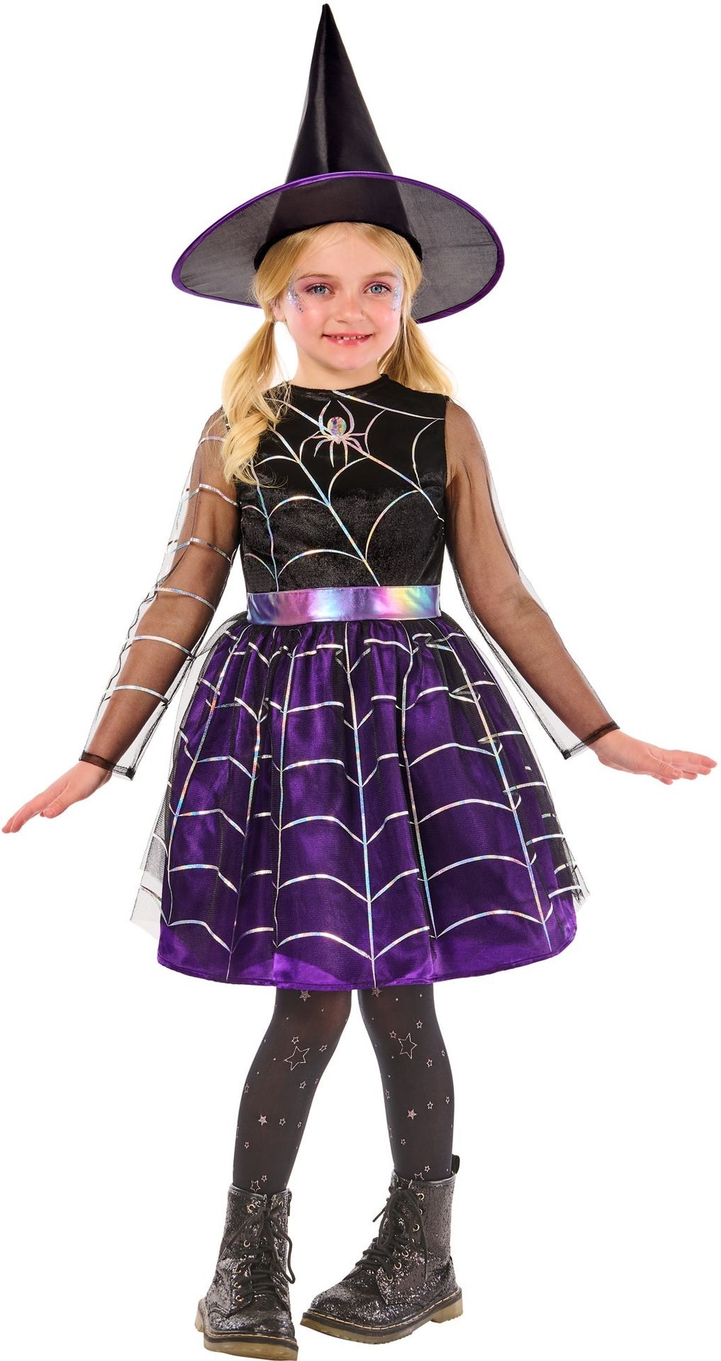 Heksenjurk Spinnenweb Paars Meisjes