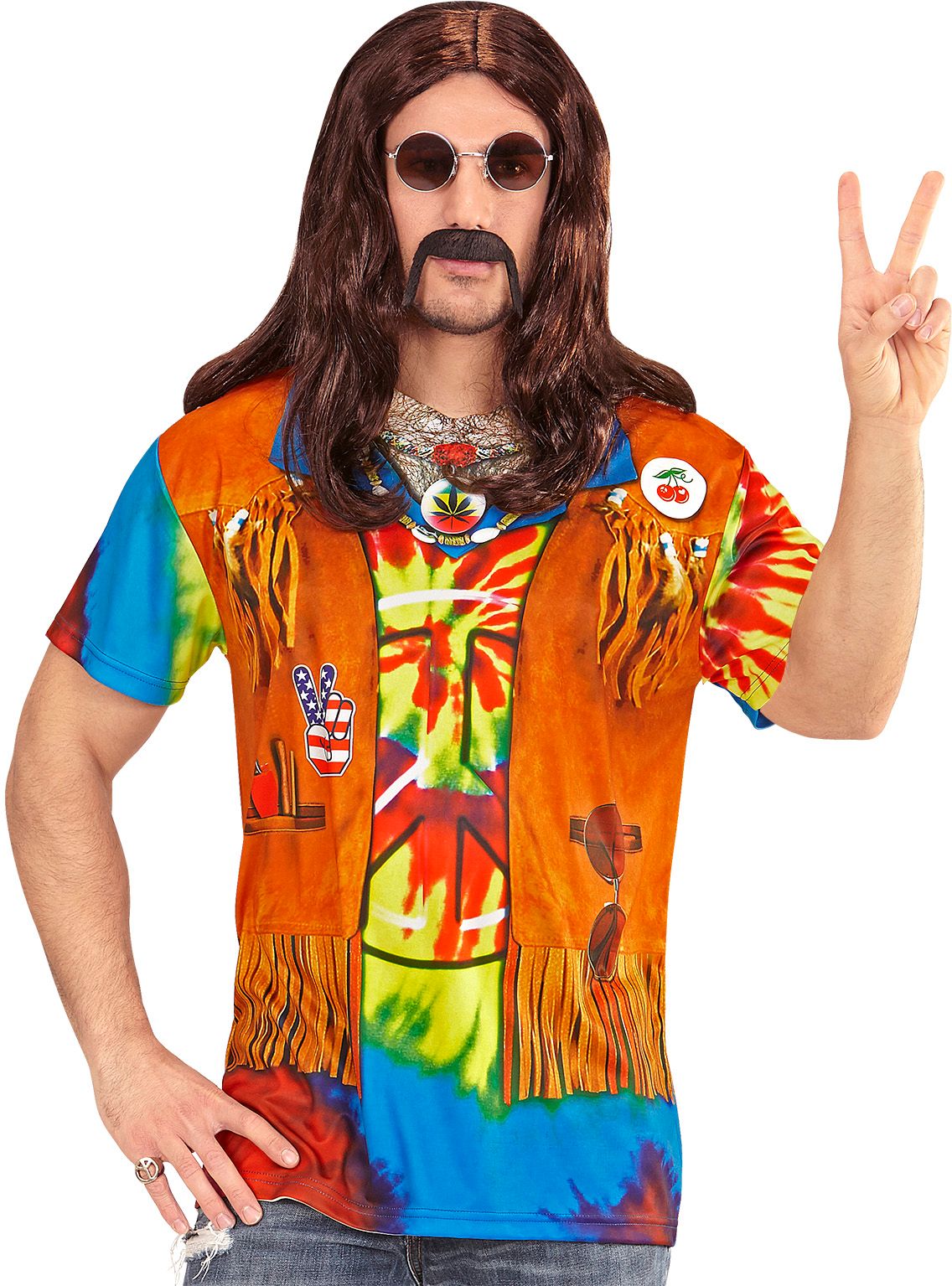Heren hippie shirt Feestkleding