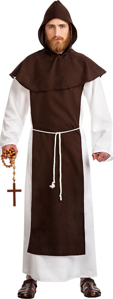 Heren kostuum Priester bruin