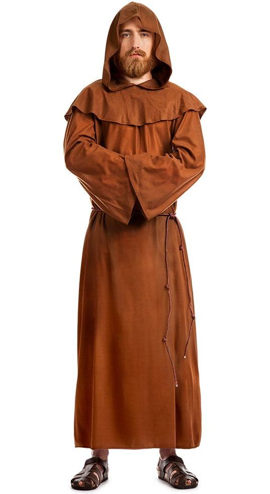 Heren Monnikenkostuum Bruin