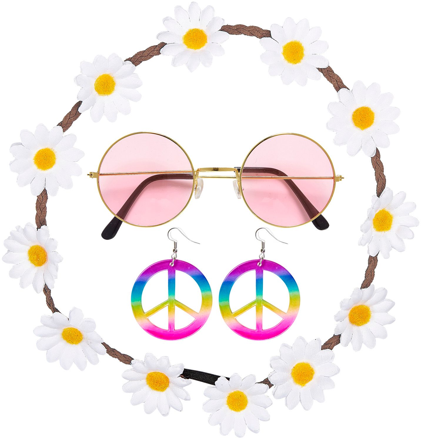 longontsteking Gedetailleerd ontwerper Hippie set | Feestkleding.nl