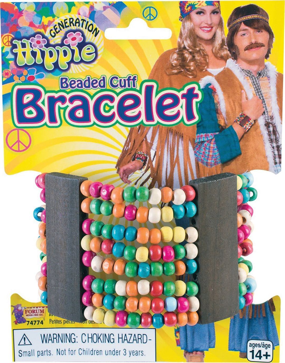 Hippie armband met kraaltjes