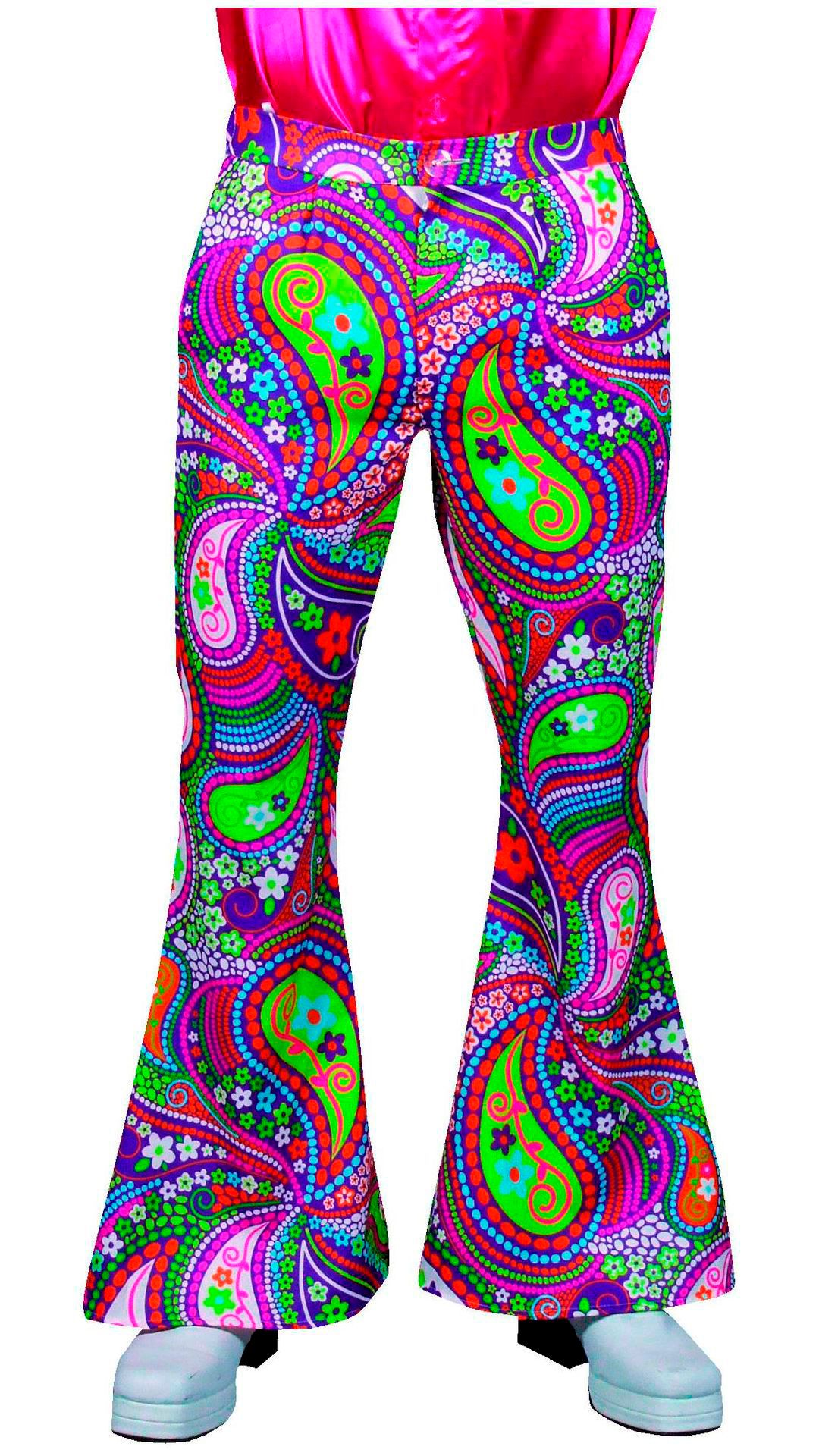 Hippie broek man/ vrouw gekleurd