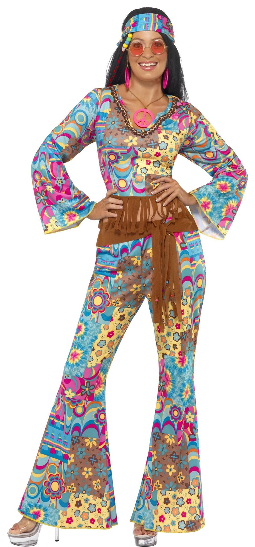 Hippie Flower Power outfit dames