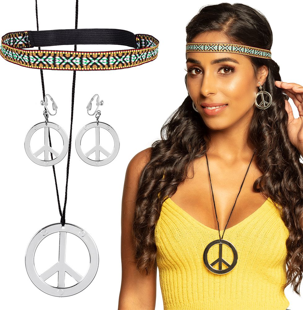 Hippie juwelen accessoire setje